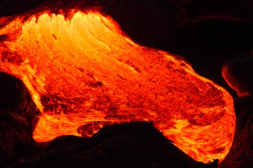 Lava viewing area Kilauea