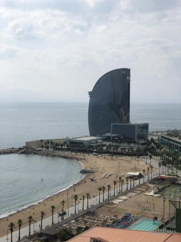 W Hotel am Strand von Barcelona